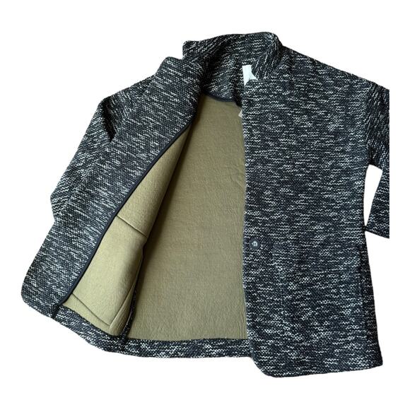 NWT Anthropologie Elevenses Black Motif Minka one button pockets Jacket medium - Picture 6 of 16